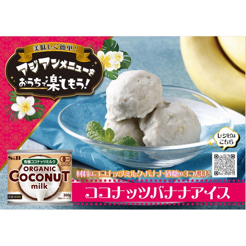 S&amp;B Foods Saikan 有机椰奶 200g