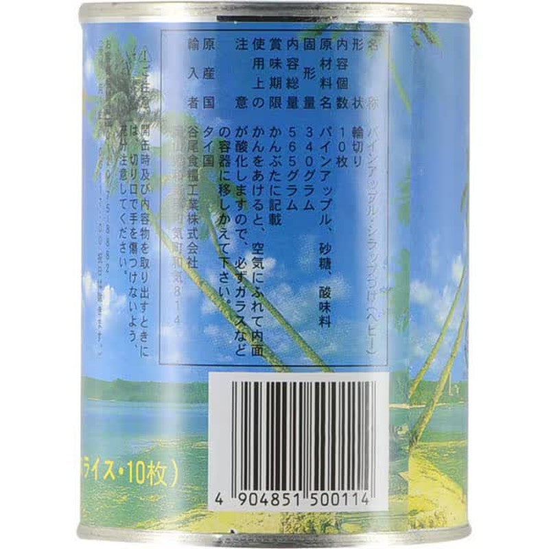 谷尾食品工業 鳳梨片 3號罐 10片
