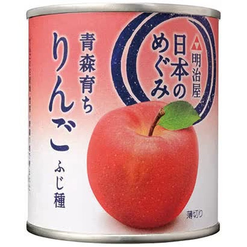 Meijiya Japanese Blessings Aomori-Grown Fuji Apples, 215g [Canned]