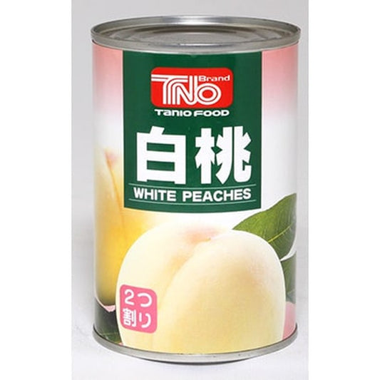 Tanio Shokuryo Kogyo White Peach Half Can, 425g