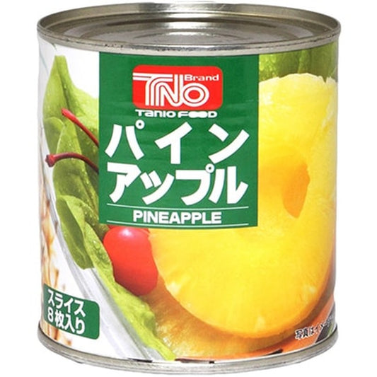 Tanio Shokuryo Kogyo Pineapple Slices, 8 slices, SQ3 Can, 425g