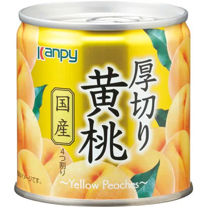 Kato Sangyo Japanese Thick-Sliced Yellow Peaches 195g