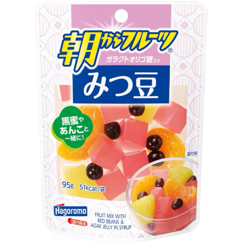 Hagoromo Morning Fruit Mitsumame Agar Dessert 95g