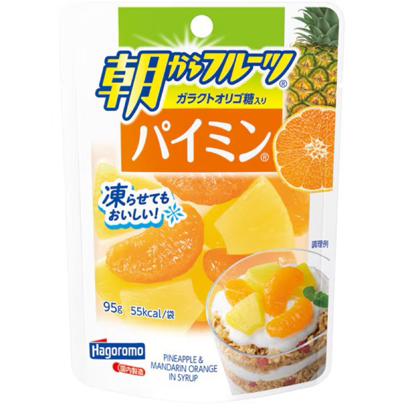 Hagoromo Morning Fruit Pineapple Mandarin Mix 95g