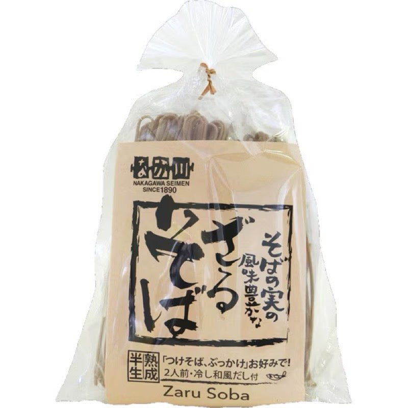 Nakagawa Aged Semi-Fresh Zaru Soba Set 2 Servings