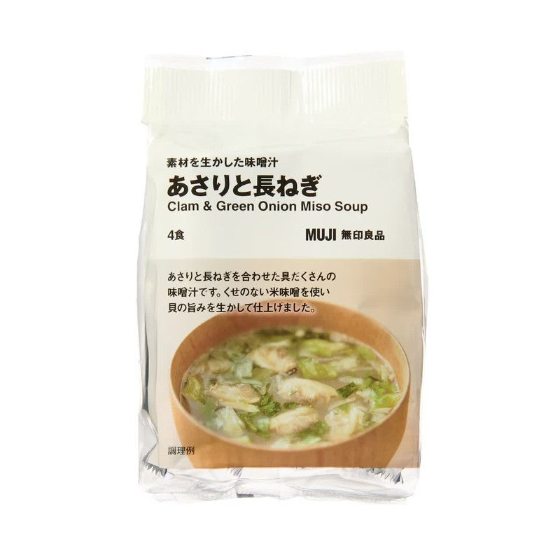 MUJI 味噌湯，採用新鮮食材，蛤蜊和蔥，4 人份