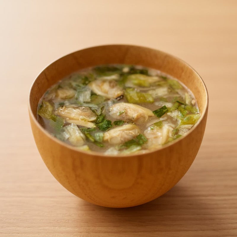 MUJI 味噌汤，采用新鲜食材，蛤蜊和葱，4 人份