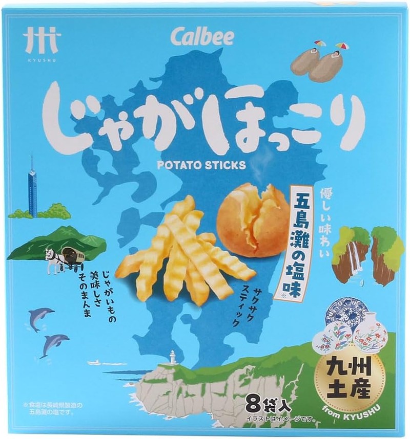 [Calbee] Jagahokkori Goto Nada Salt Flavor 18g x 8 bags
