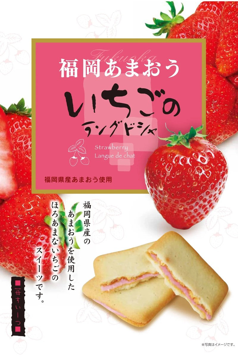 Daikoku Bussan Fukuoka Amaou Strawberry Langue de Chat 10 pieces