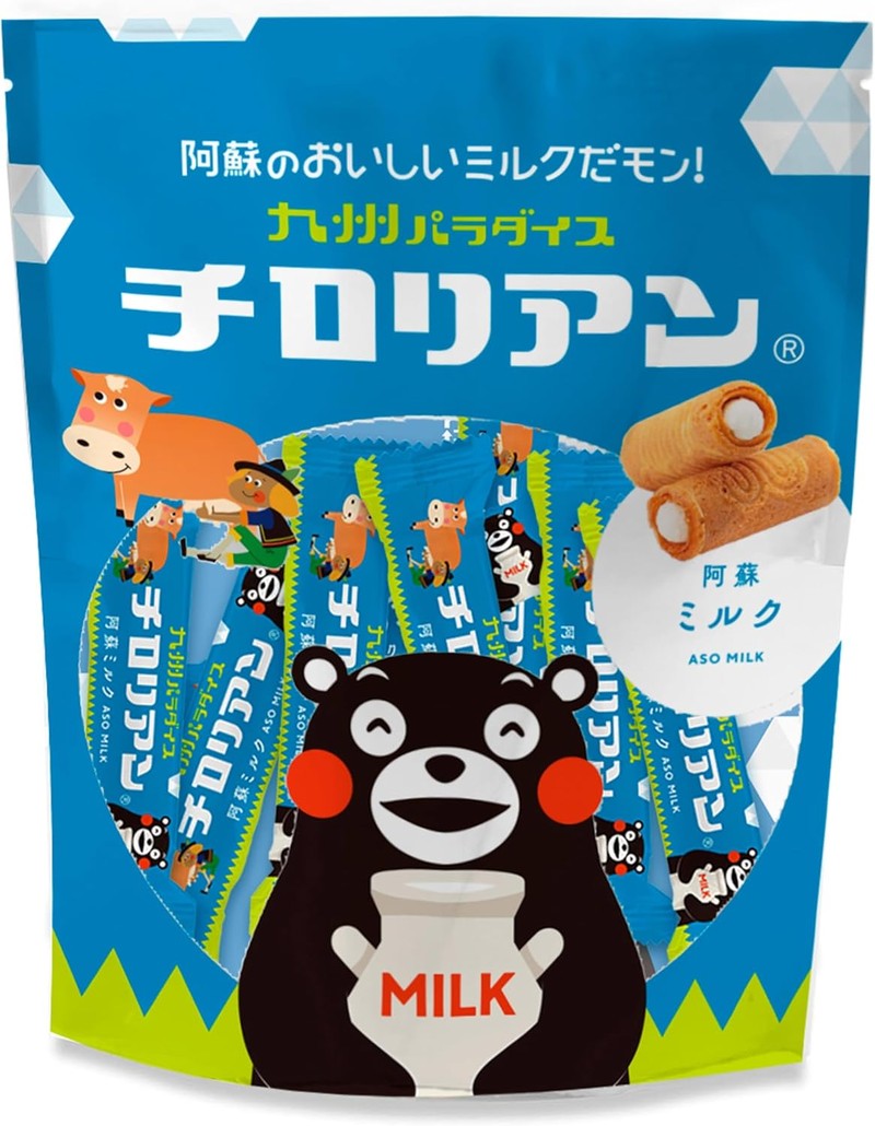 Chidori Manju Souhonpo Tyrolean Short (Aso Milk) (Kumamon Package) 8 pieces