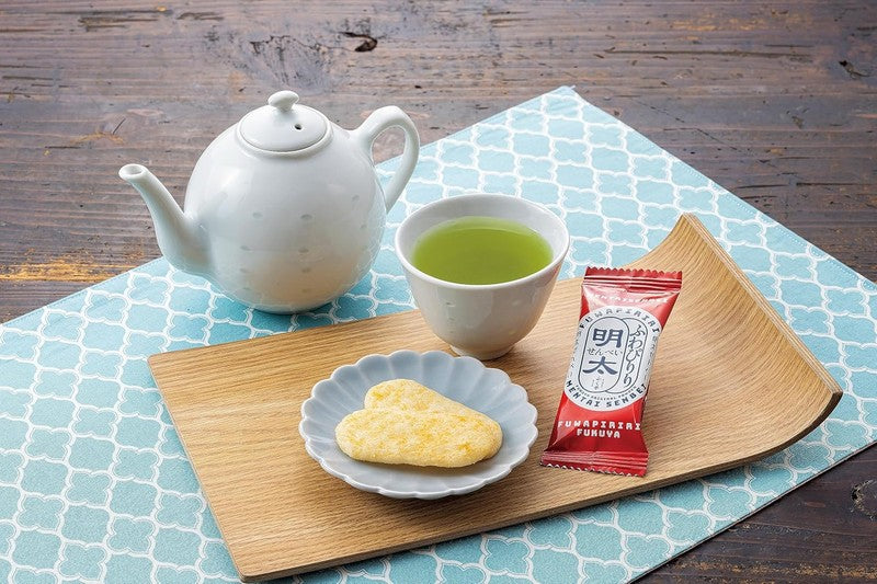 Fukuya Fluffy Mentaiko Rice Crackers, 20 pieces