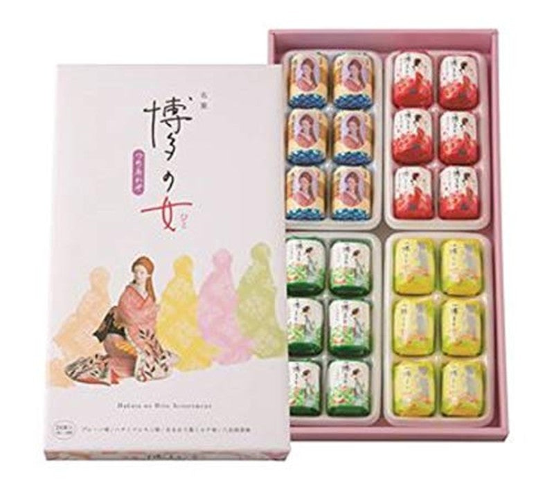 [Monde Selection Gold Award Winner] Nikurudo Hakata no Onna Assortment 24 pieces (6 pieces x 4 types)