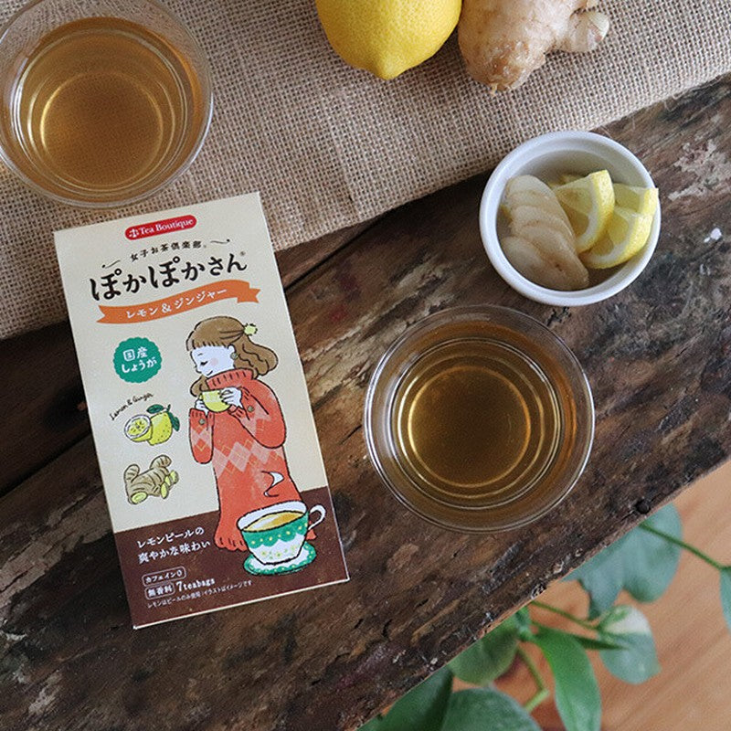 [Tea Boutique] Women's Tea Club Poka Poka Lemon & Ginger (2.1g x 7 bags)