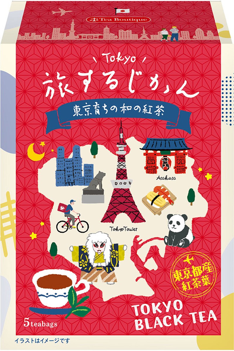 [Tea Boutique] Travel Time: Japanese Black Tea Grown in Tokyo (1.2g/5 tea bags)