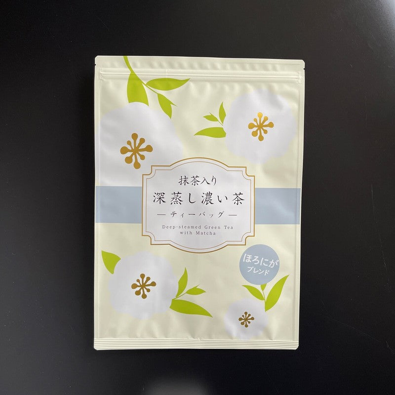 Mizutama Farm Tea Factory Deep-Steamed Strong Tea with Matcha, Bitter Blend, 2.5g x 100 Tea Bags