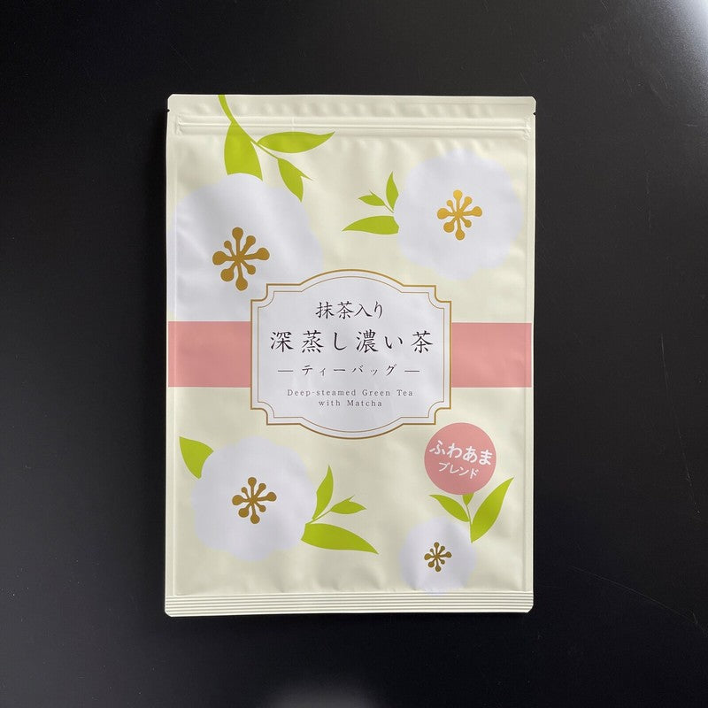 Mizutama Farm Tea Factory's Deep-Steamed Rich Tea with Matcha, Fuwaama Blend, 2.5g x 100 bags