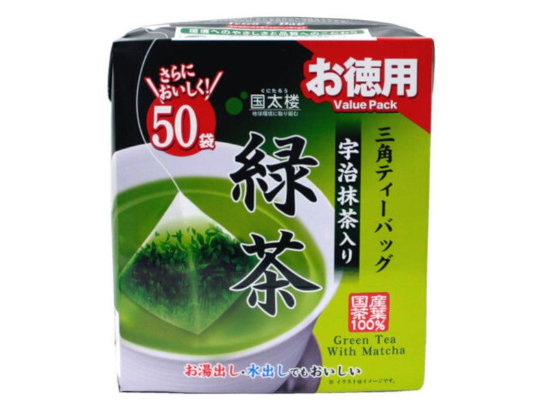 Kunitaro Value Pack Uji Matcha Green Tea, Triangular Tea Bags, 2g x 50 Bags x 6