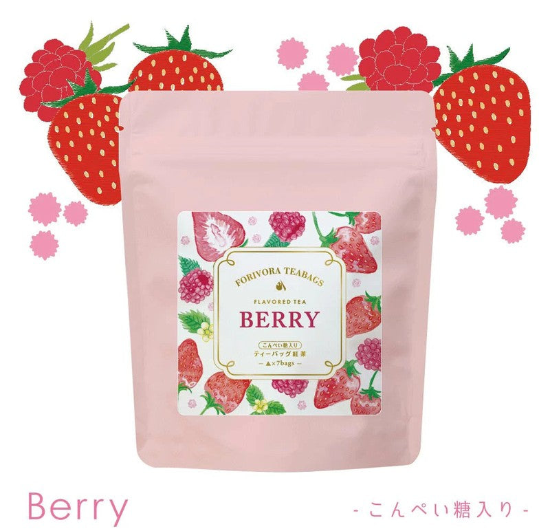 Kosei Sangyo FORIVORA Konpeito Flavored Tea, Konpeito Berry, 28g