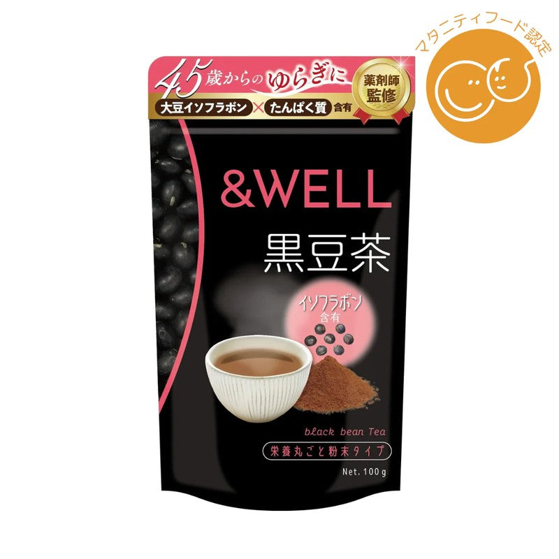 Lixel &WELL Black Bean Tea, Whole Nutrition Powder Type, 100g
