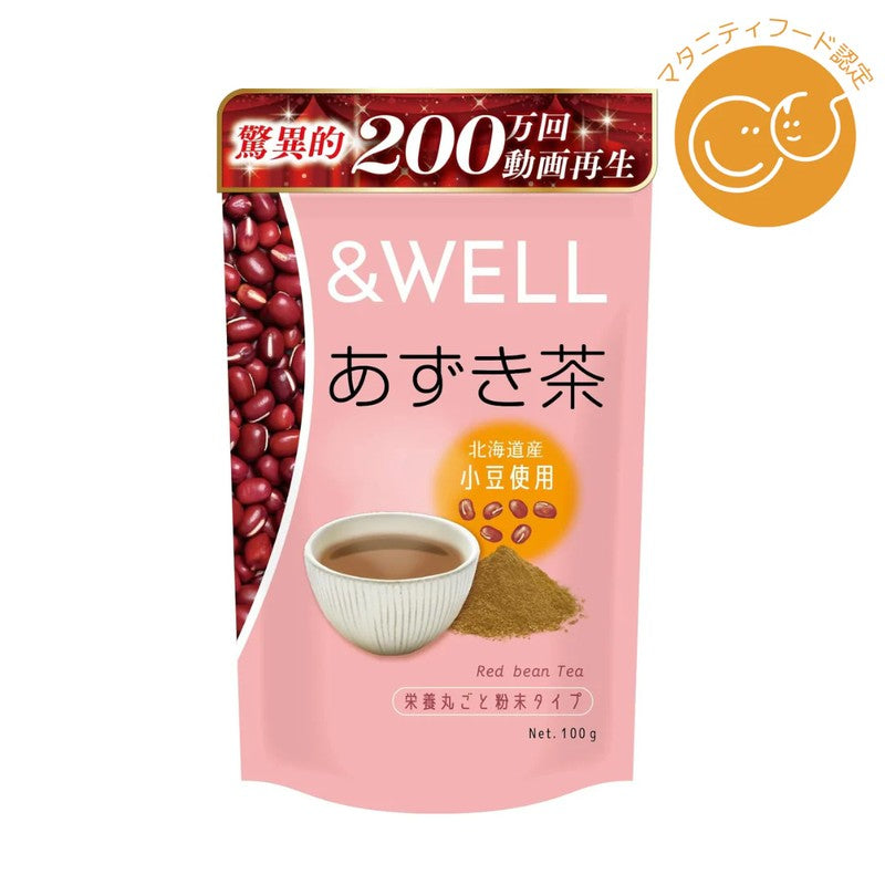 Lixel &WELL Azuki Tea, Whole Nutrition Powder Type, 100g