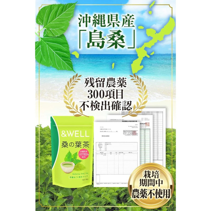 Lixel &WELL Mulberry Leaf Tea, Whole Nutrition Powder Type, 100g