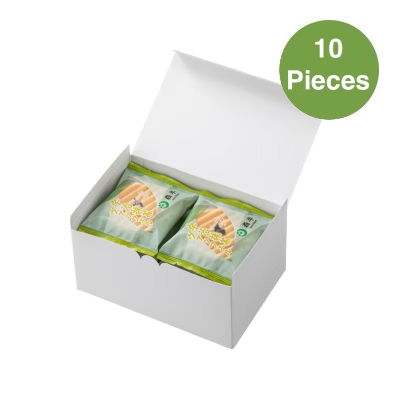 Morihan Matcha Cream Wafer Cookies 10 Pieces