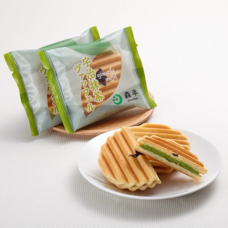 Morihan Matcha Cream Wafer Cookies 10 Pieces