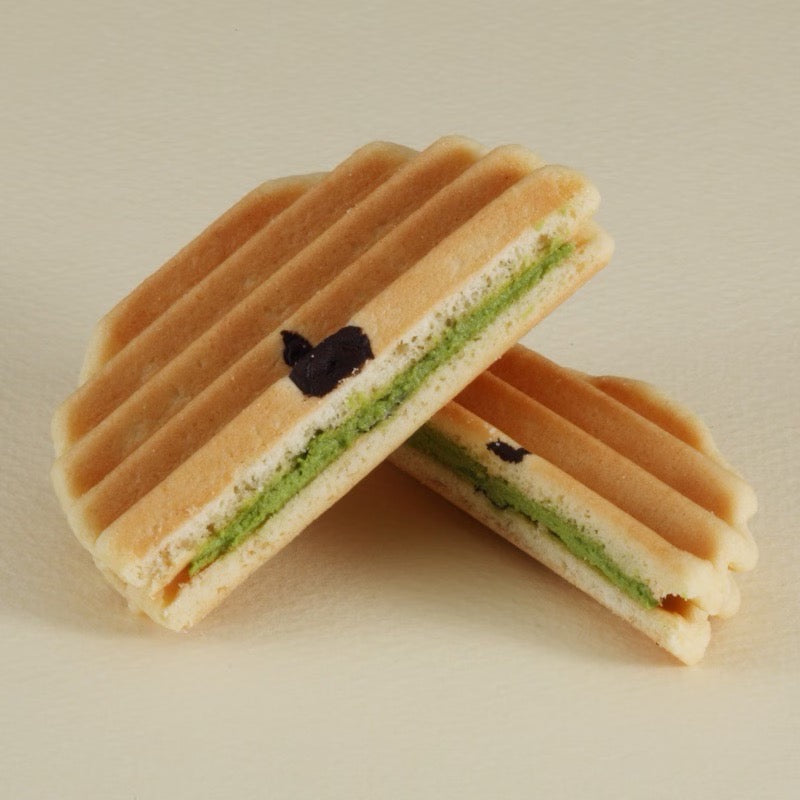 Morihan Matcha Cream Wafer Cookies 10 Pieces