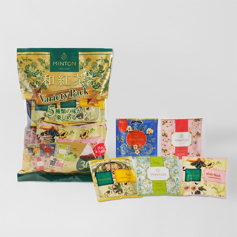 MINTON Black Tea 5 Flavors 2g x 30 Tea Bags