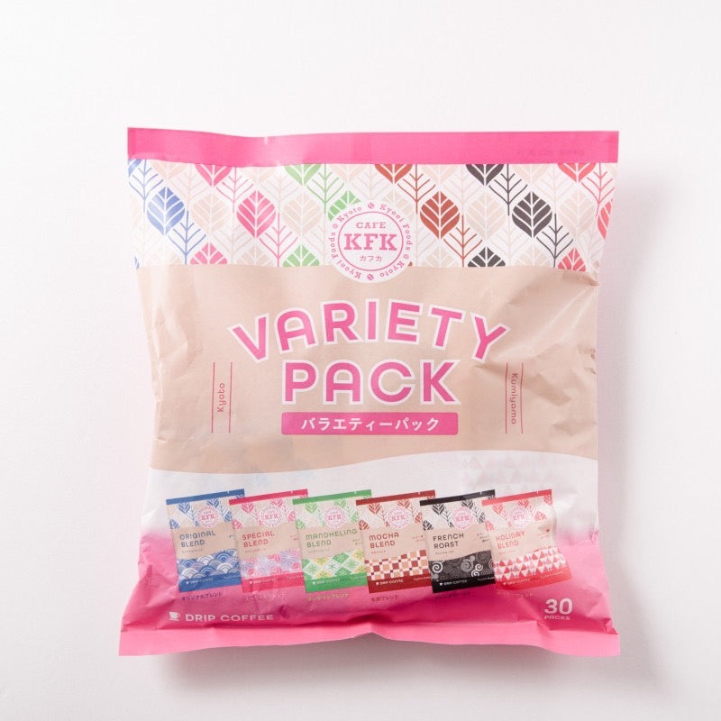 KFK Drip Coffee Variety Pack 6 Flavors 30 Bags