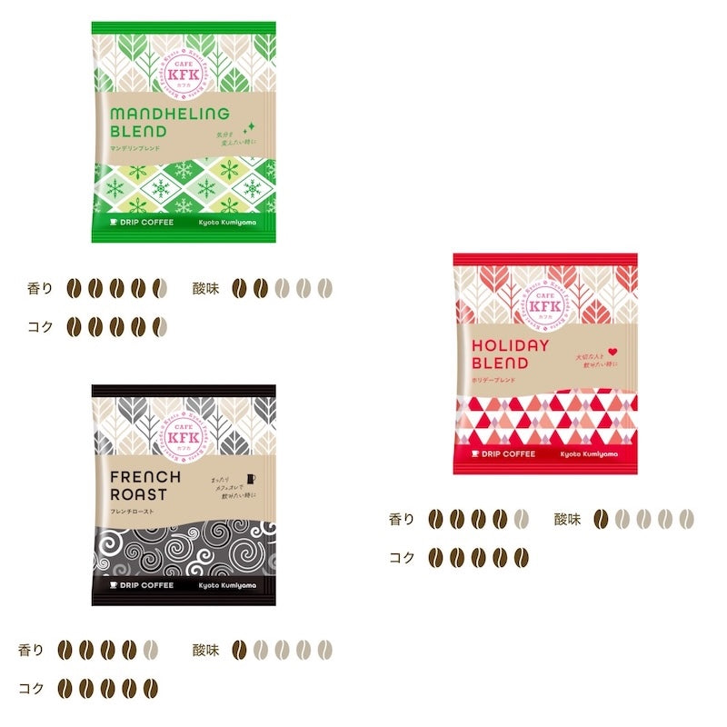 KFK Drip Coffee Variety Pack 6 Flavors 30 Bags