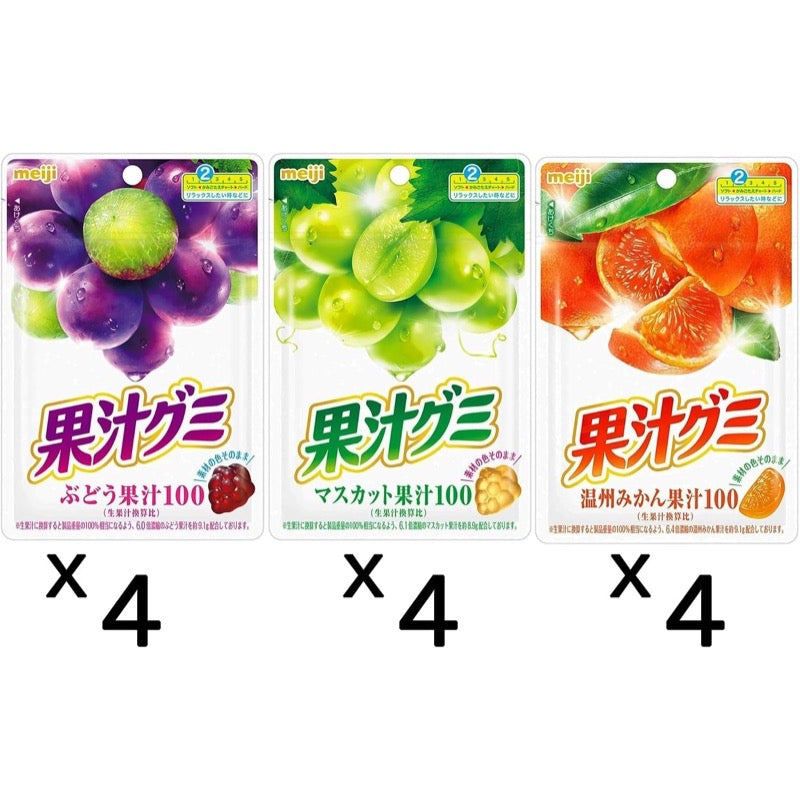 明治果珠 3種口味綜合裝 12包