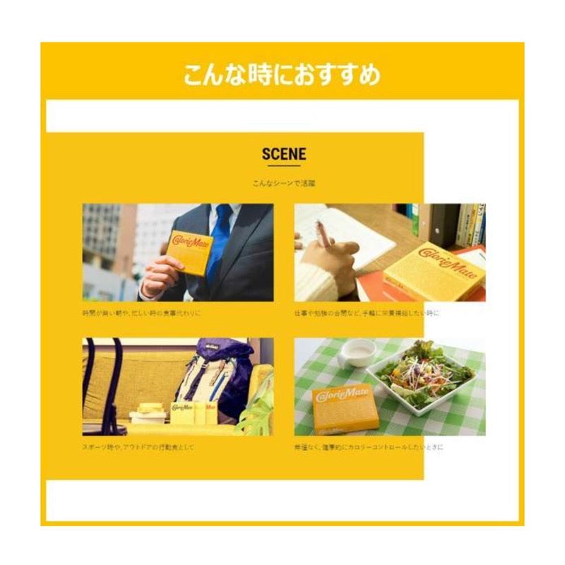 Calorie Mate block fruit flavor 4 pieces