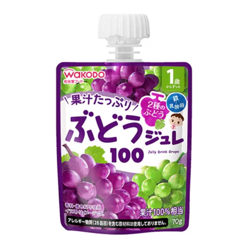 Wakodo MY Jelly Drink 100% Grape Ages 1+ 70g