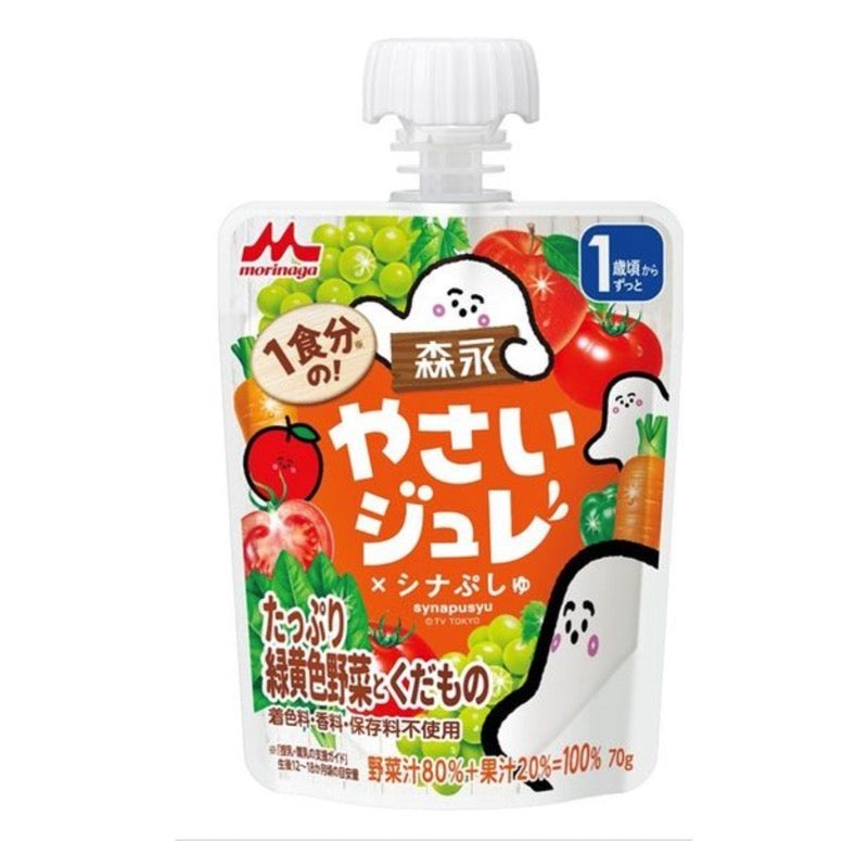 Morinaga Green Yellow Veg Fruit Jelly Drink 70g