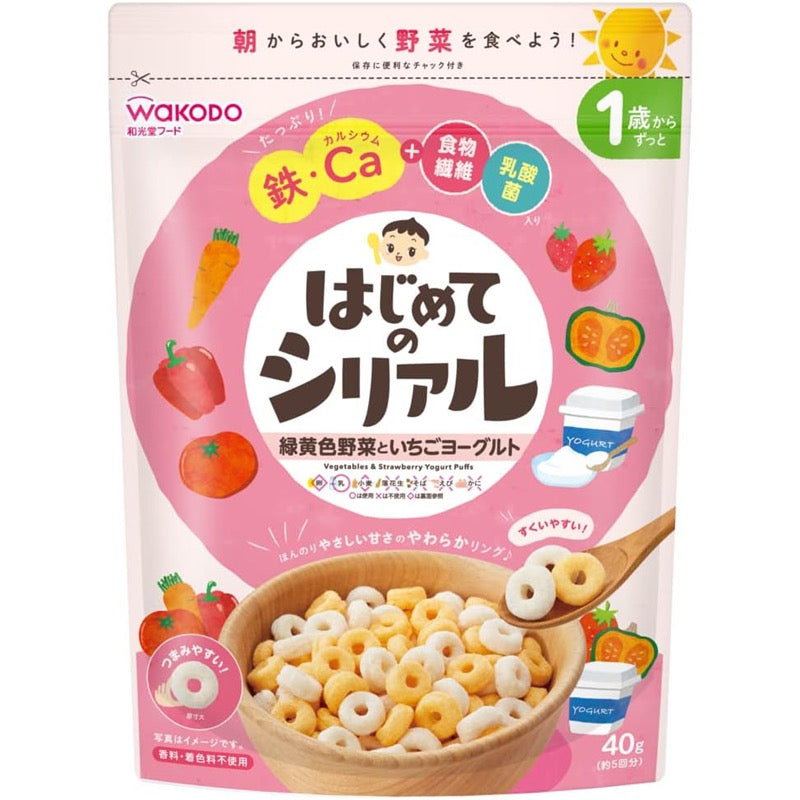 Wakodo First Cereal Veg and Strawberry Yogurt 40g