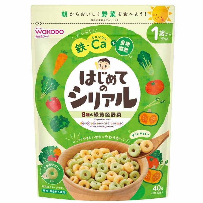 和光堂 初次點心 8種蔬菜 米果泡芙 40g
