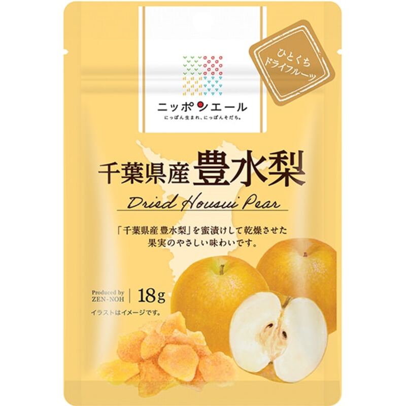 JA 全王日本汽水 千叶县产丰水梨 一口干果 18g