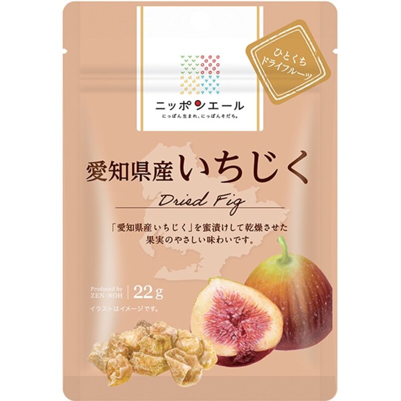 JA Zennoh Nippon Ale Aichi Prefecture Figs Bite Dried Fruit 22g