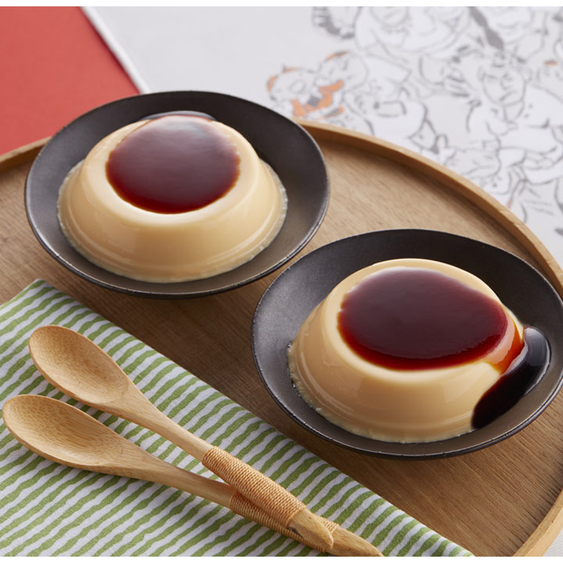 Torizen Foods Hakata Kinshai Pudding, supervised by Hakata Hanamidori, 4 pieces of pudding and caramel sauce