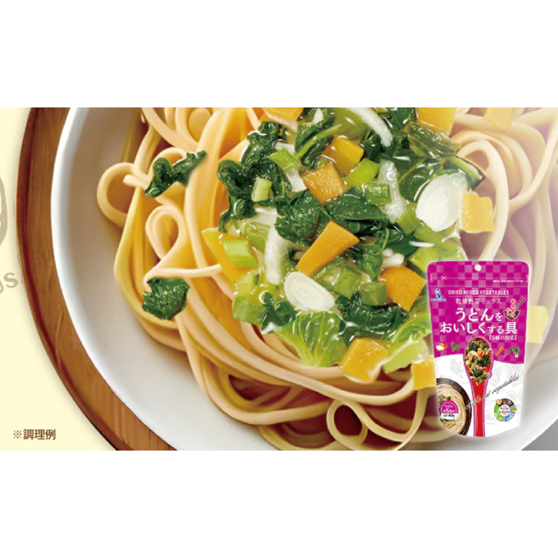 blue chip Dried vegetable mix R ingredients that make udon delicious 50g