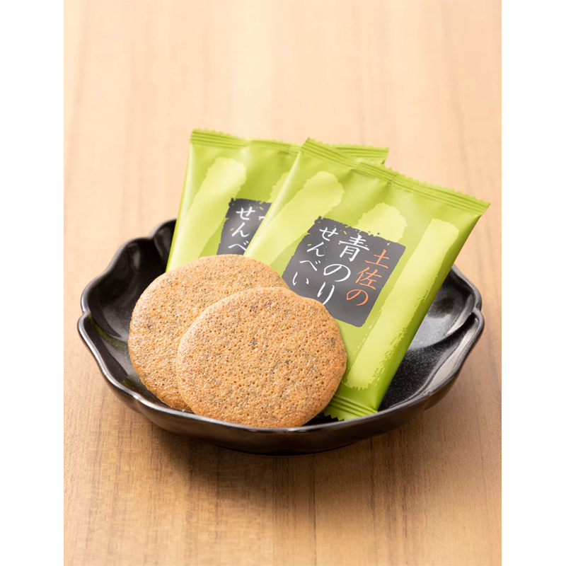 Green laver rice crackers (12 packs)